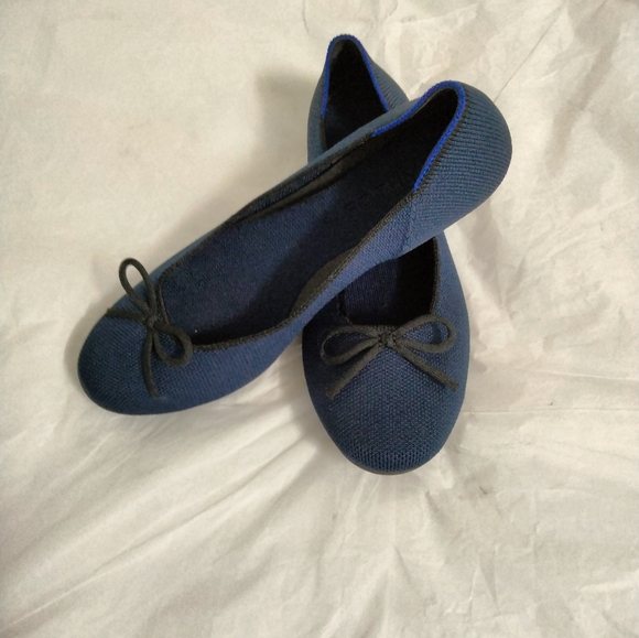 ROTHY’S Comfort Shoes dark Navy  Classic Ballet  Rounded Toe Sz 6 - Picture 8 of 15